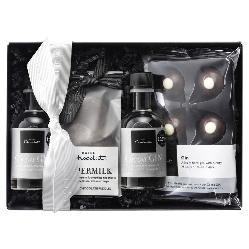 Chocolate & Gin Gift Box by Hotel Chocolat
