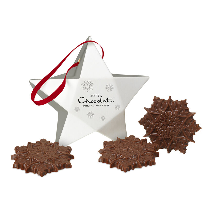 Silver Christmas Tree Chocolate Decoration