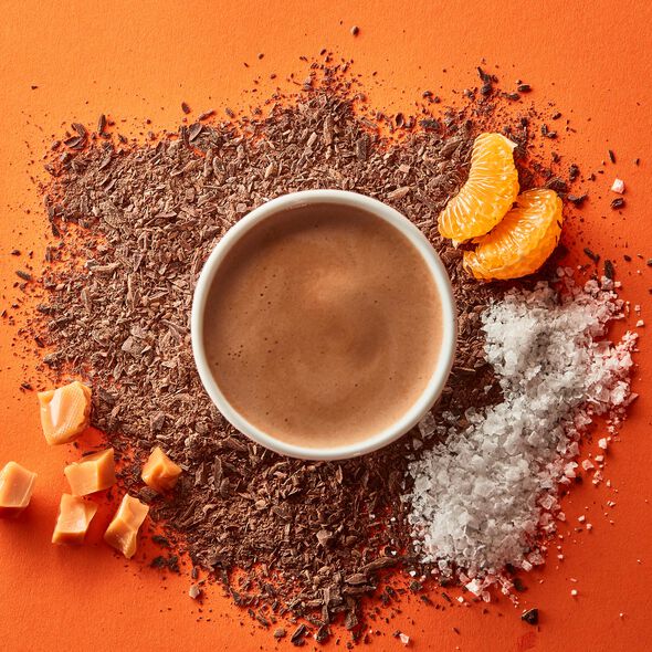 Salted Caramel &amp; Clementine Hot Chocolate Sachets , , hi-res