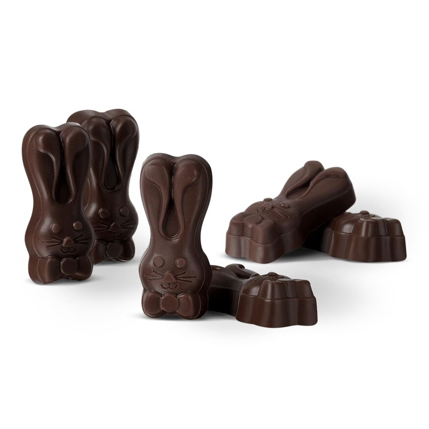 Dark Chocolate City Easter Bunnies, , hi-res