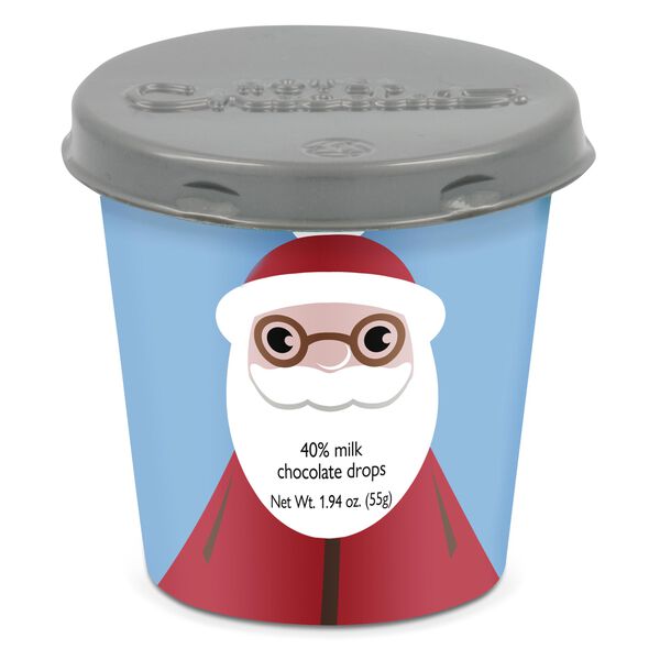Santa Tiddly Pot - Milk Chocolate, , hi-res