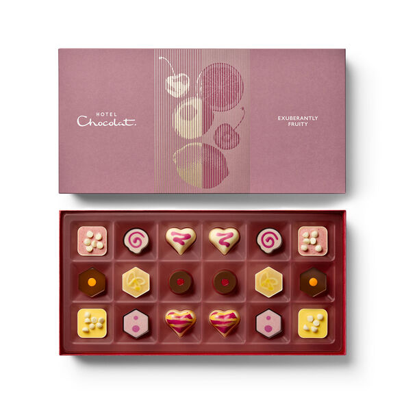 18-Piece Happy Birthday Exuberantly Fruity Chocolate Box