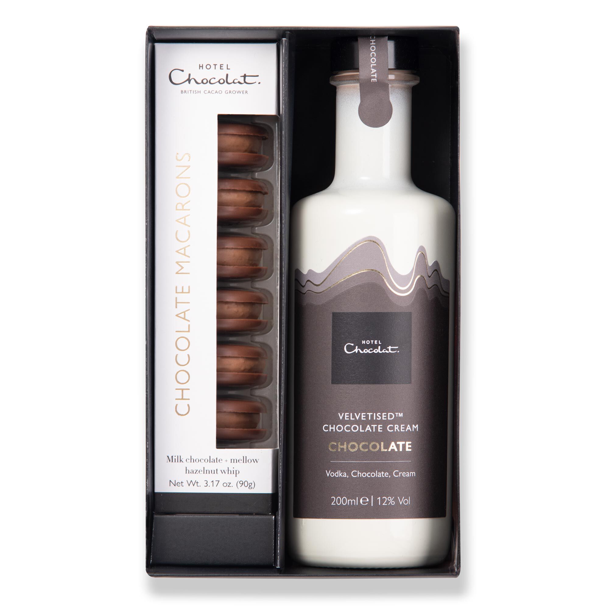 Tipples & Treats Chocolate Velvetised Cream & Macarons Collection