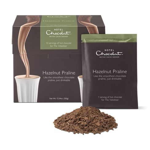 Hazelnut Praline Hot Chocolate Sachets, , hi-res