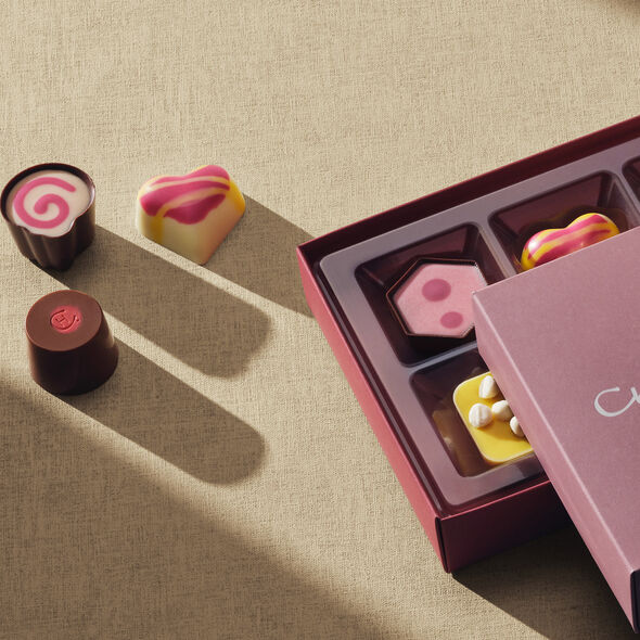 Mother&rsquo;s Day Exuberantly Fruity Chocolate Box 9-Piece , , hi-res