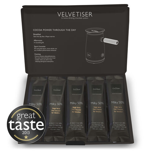 50% Milky Hot Chocolate &ndash; Single Serves, , hi-res