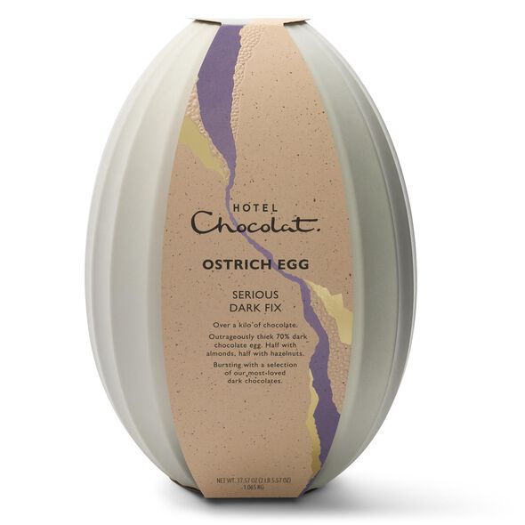 Serious Dark Fix Chocolate Ostrich Easter Egg, , hi-res