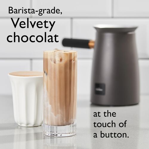 The Velvetiser Matt Charcoal Hot Chocolate Machine