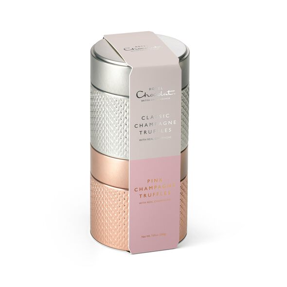 Pink &amp; Classic Champagne Truffles Tin, , hi-res