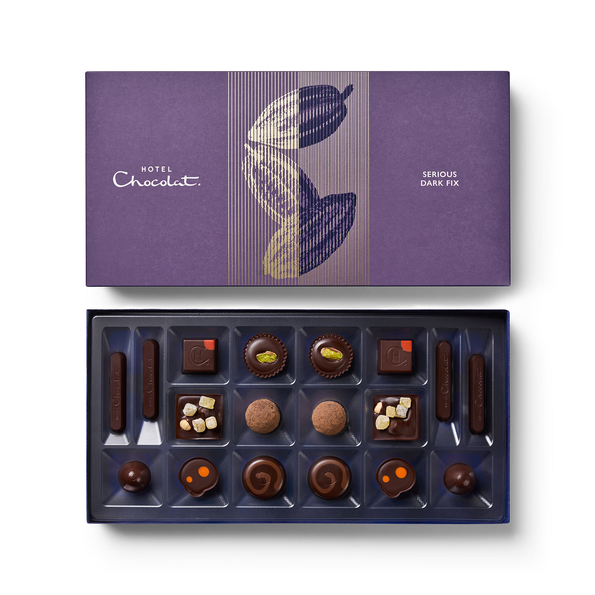 18-Piece Serious Dark Fix Chocolate Box | Hotel Chocolat
