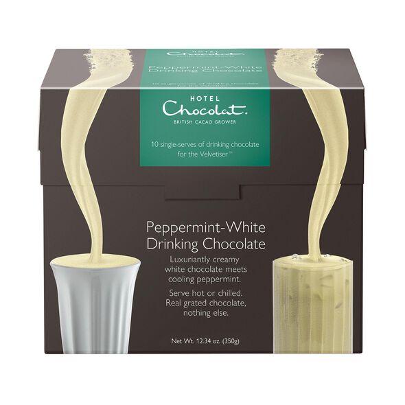 Peppermint-White Hot Chocolate Sachets, , hi-res