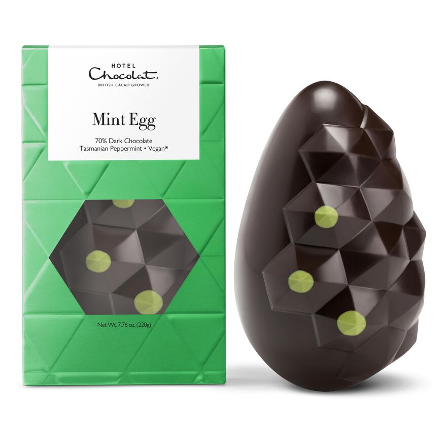 Dark Mint Chocolate Easter Egg Peppermint Egg Hotel Chocolat