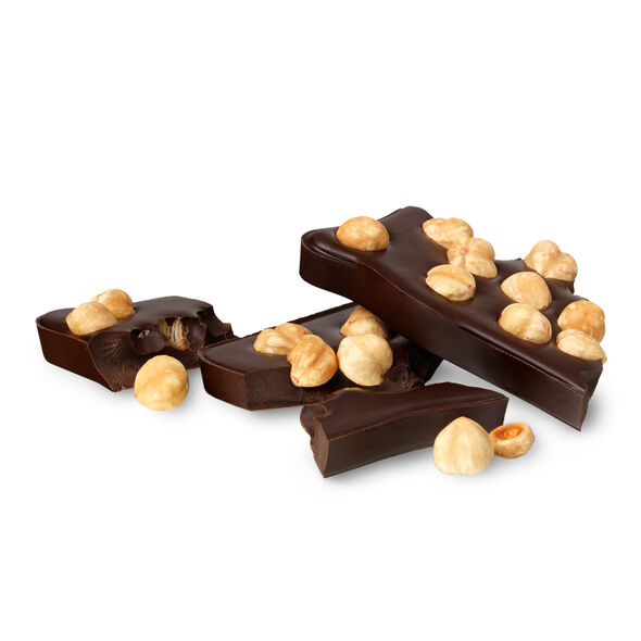 Hazelnut 70% Dark Chocolate 100g Slab Selector, , hi-res