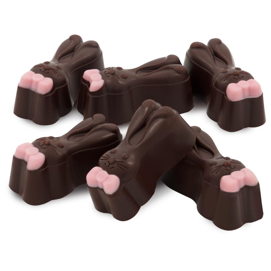 Dark Gianduja Chocolate Bunny Selector, , hi-res