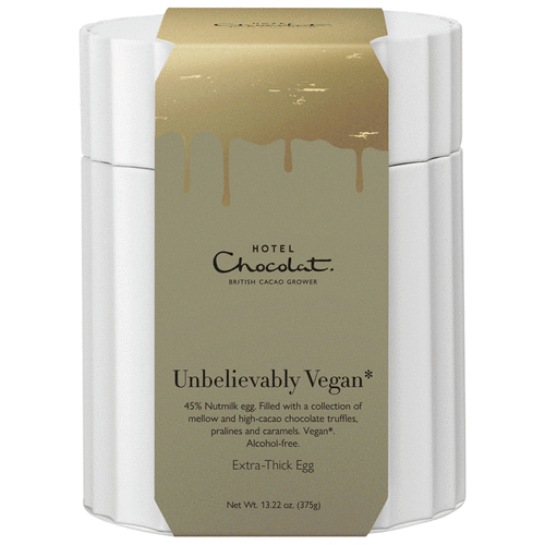 Unbelievably Vegan* Extra Thick Chocolate Egg Hotel Chocolat