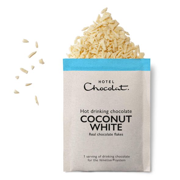 Coconut-White Hot Chocolate Sachets , , hi-res