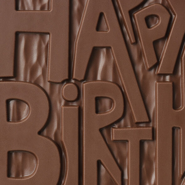 Happy Birthday Chocolate Grand Slab, , hi-res