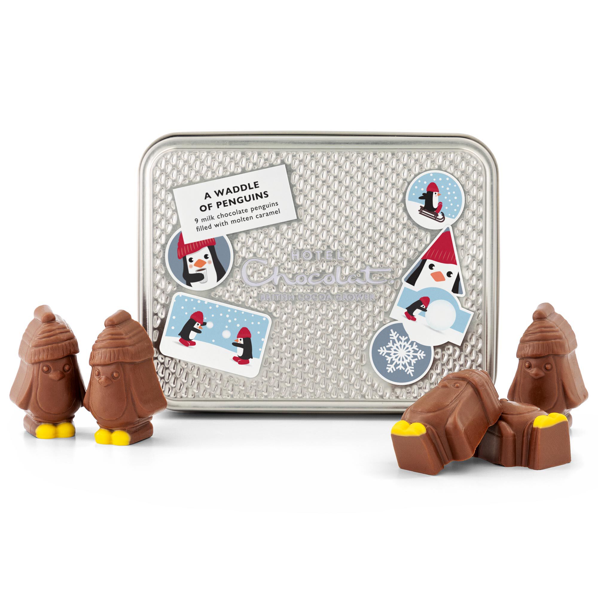 A Waddle of Penguins - Chocolate Penguins Gift Tin