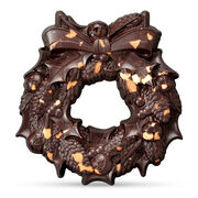 The Large Festive Wreath - Dark Chocolate, , hi-res