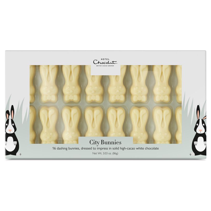 White Chocolate City Easter Bunnies, , hi-res