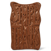 Simply Thanks Chocolate Grand Slab, , hi-res
