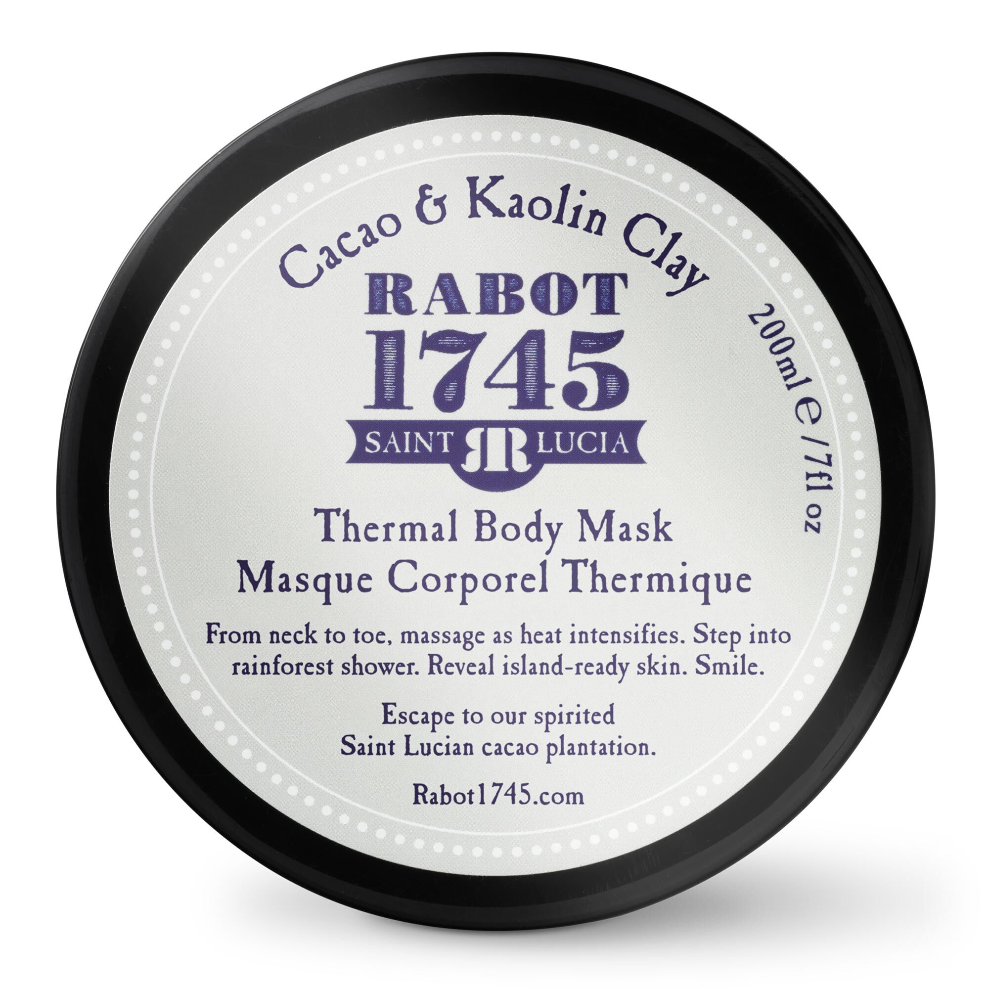 Cacao and Kaoilin Thermal Clay Body Mask Rabot 1745