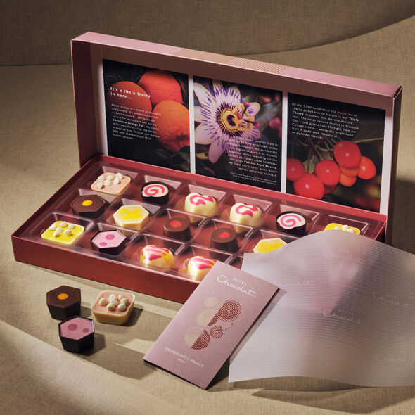 Exuberantly Fruity Chocolate Box 18-Piece, , hi-res