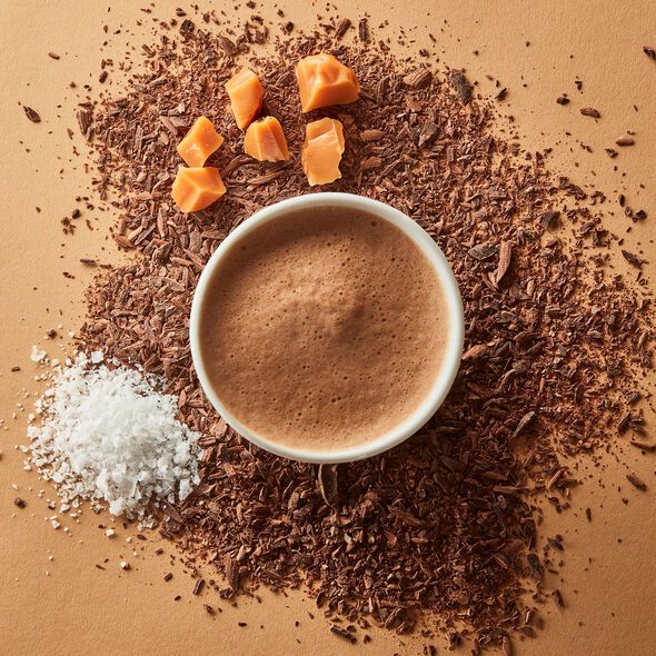Salted Caramel 50% Hot Chocolate Sachets , , hi-res