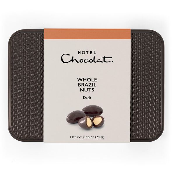 Dark Chocolate Brazil Nuts Gift Tin, , hi-res