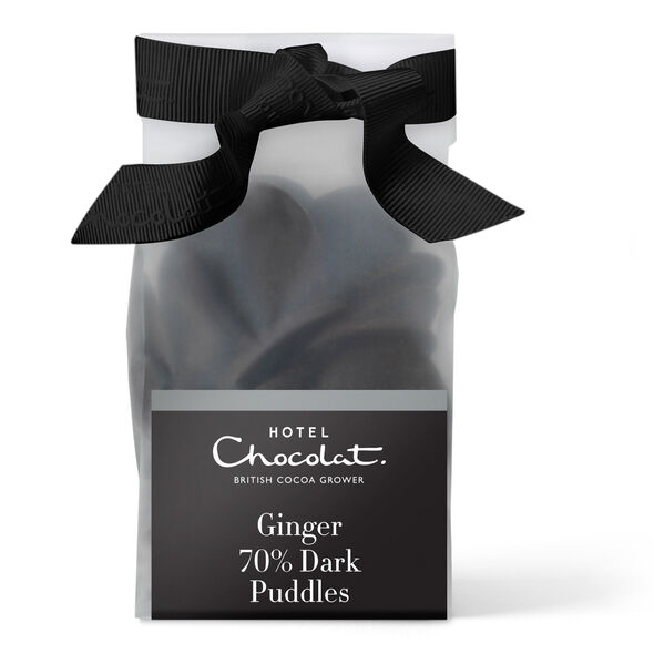 Dark Chocolate Puddles with Ginger, , hi-res