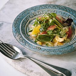 Citrus Salad with White Chocolate Sauce, , hi-res