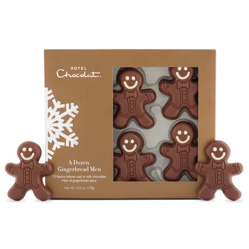 A Dozen Chocolate Gingerbread Men, , hi-res