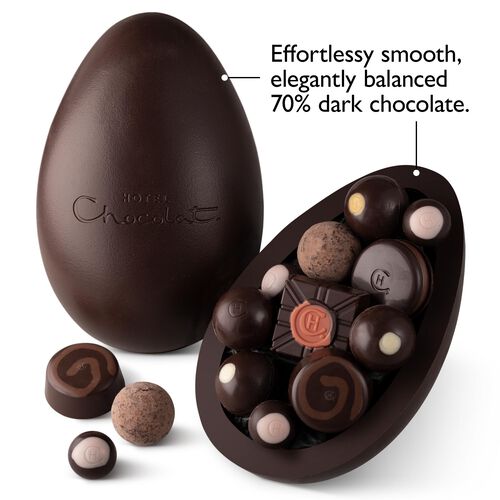 Dark Chocolate Easter Egg Extra Thick Hotel Chocolat
