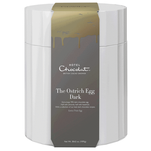 Dark Chocolate Ostrich Egg Giant Easter Egg Hotel Chocolat
