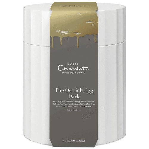 Dark Chocolate Ostrich Egg Giant Easter Egg Hotel Chocolat