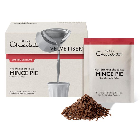 Mince Pie Hot Chocolate Sachets &ndash; Limited Edition, , hi-res