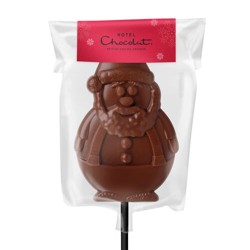 Milk Chocolate Santa Lolly Stocking Filler Hotel Chocolat