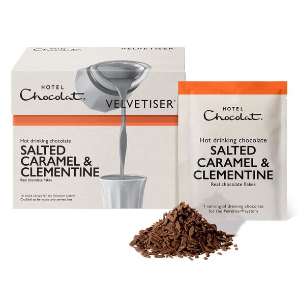 Salted Caramel &amp; Clementine Hot Chocolate Sachets , , hi-res