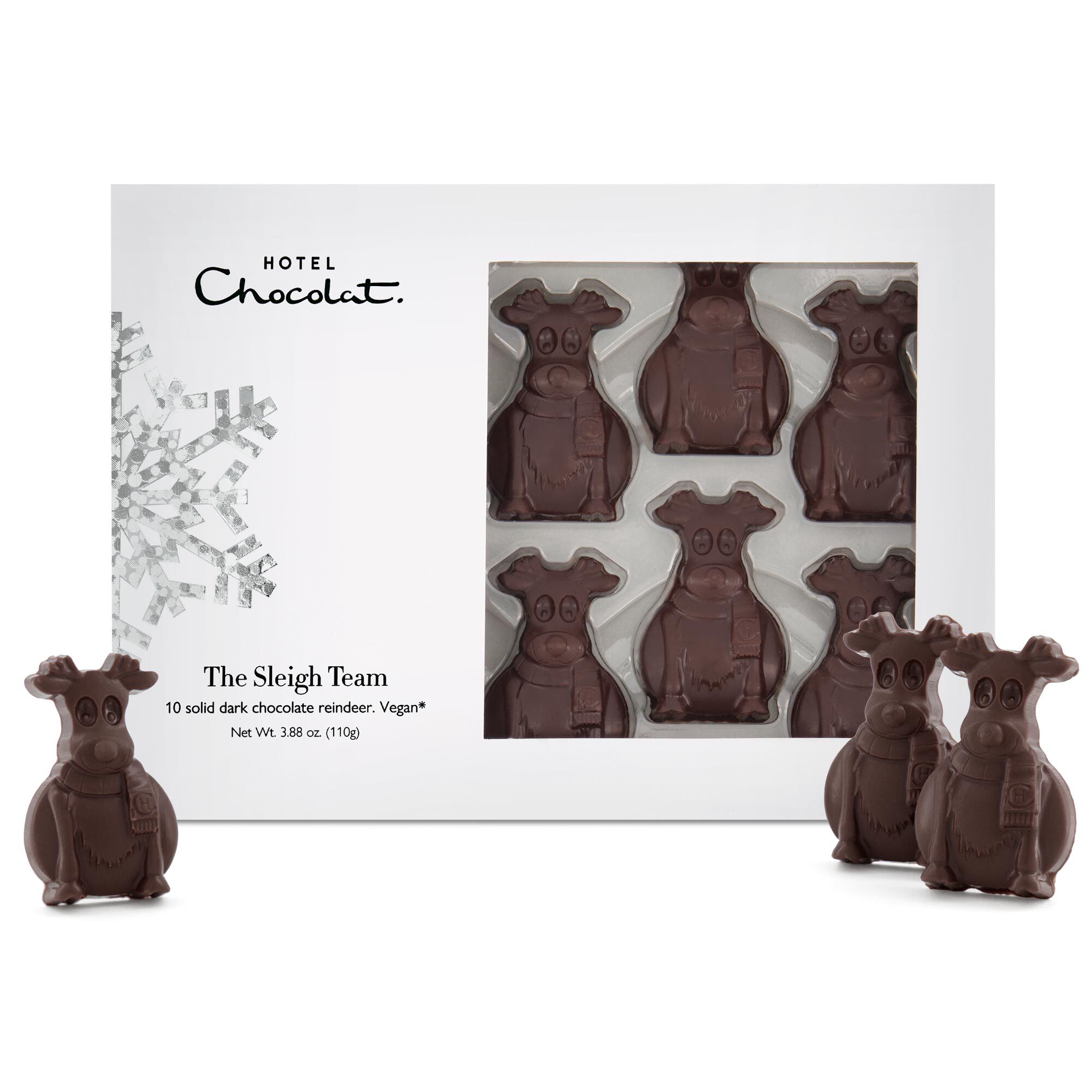 Dark Chocolate Reindeer Sleigh Team