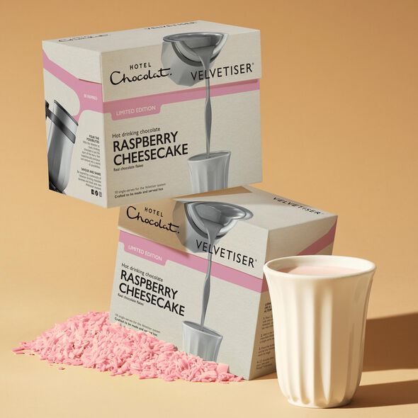 Raspberry Cheesecake Hot Chocolate Sachets &ndash; Limited Edition , , hi-res