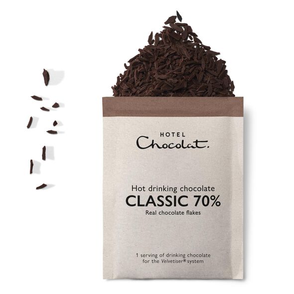 Classic 70% Hot Chocolate Sachets , , hi-res