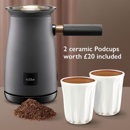 The Velvetiser Matt Charcoal Hot Chocolate Machine