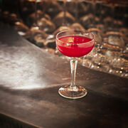 Raspberry Bellini Cocktail Recipe, , hi-res