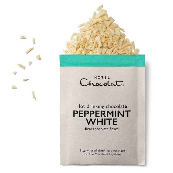 Peppermint-White Hot Chocolate Sachets &ndash; Limited Edition, , hi-res