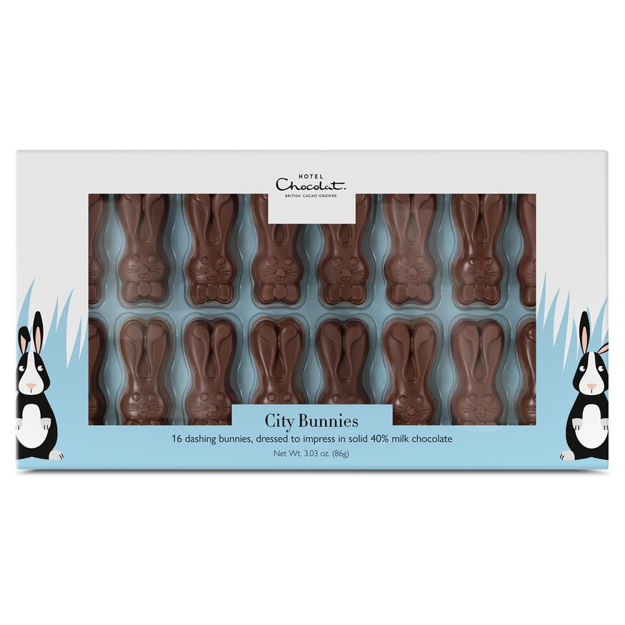 Milk Chocolate City Easter Bunnies , , hi-res
