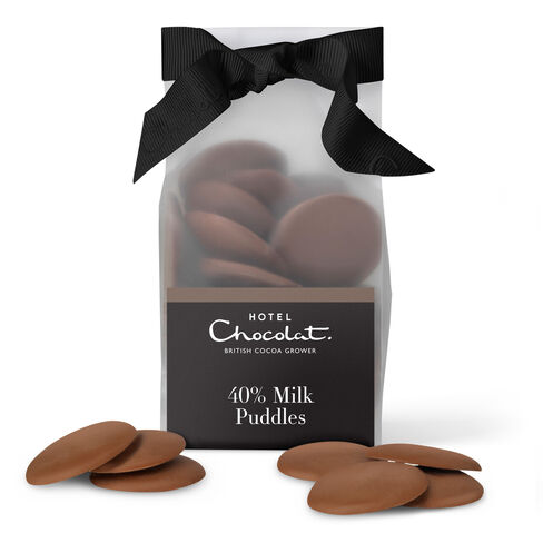 40% Milk Chocolate Puddles, , hi-res