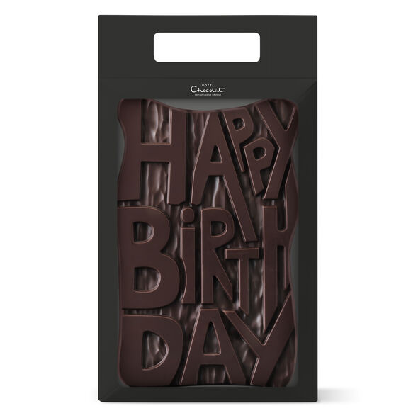 Dark Chocolate Birthday Slab, , hi-res