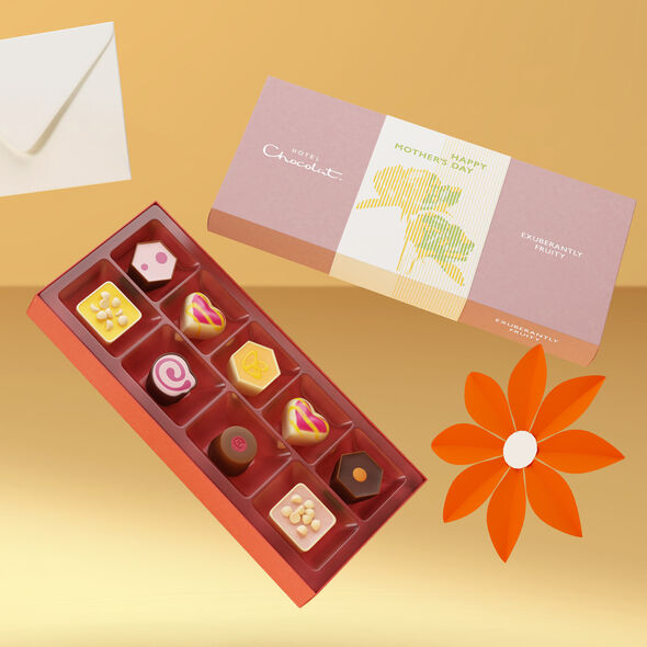 Mother&rsquo;s Day Exuberantly Fruity Chocolate Box 9-Piece , , hi-res