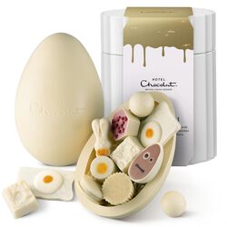 Extra Thick White Chocolate Easter Egg, , hi-res