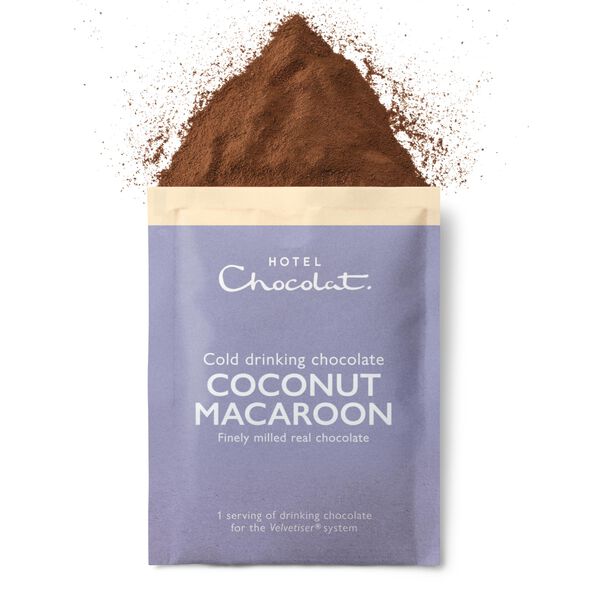Coconut Macaroon Iced Drinking Chocolate Sachets &ndash; Limited Edition, , hi-res